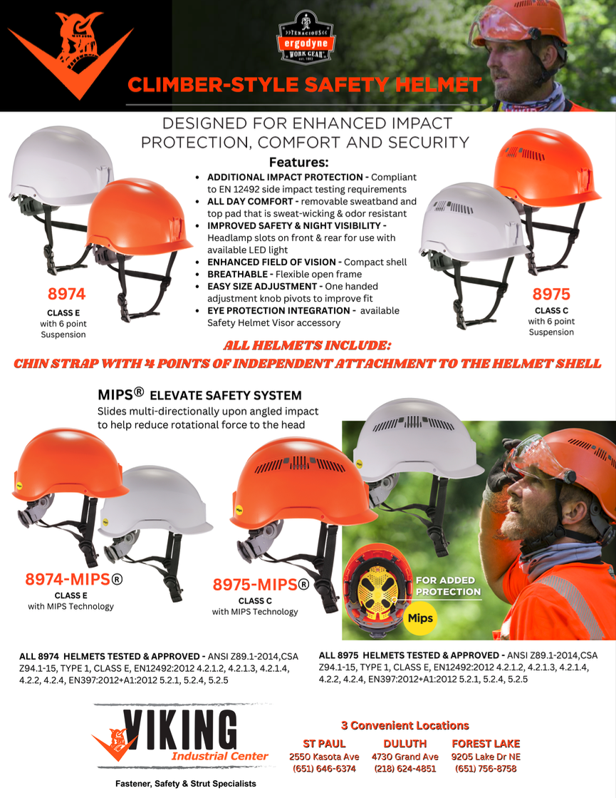 Image of viking industrial's hard hat  specials flyer