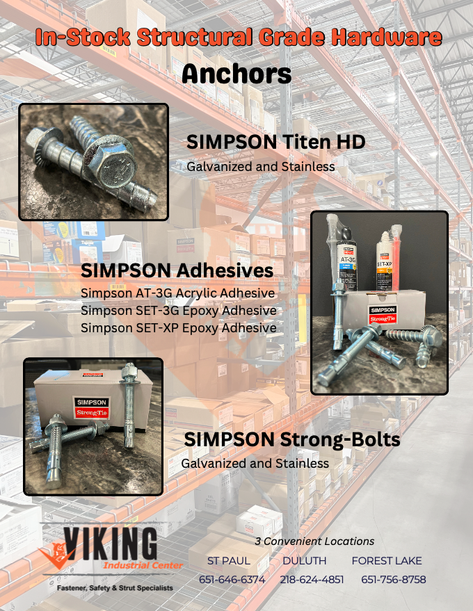Promo flyer for anchor structural hardware