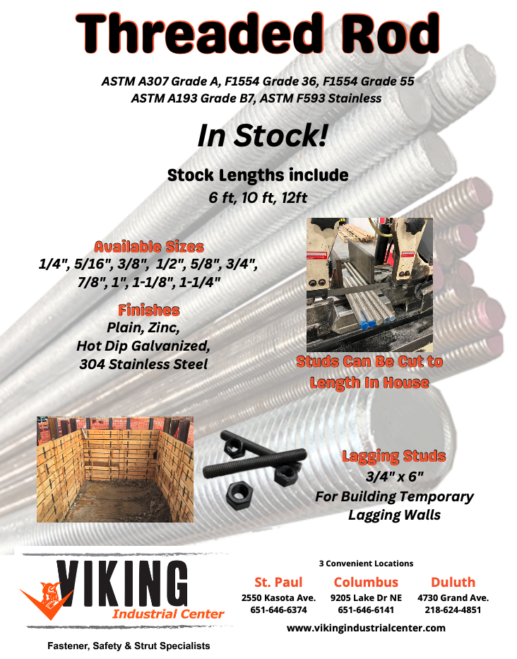 Flyer showing the threaded rod spring promotional sale